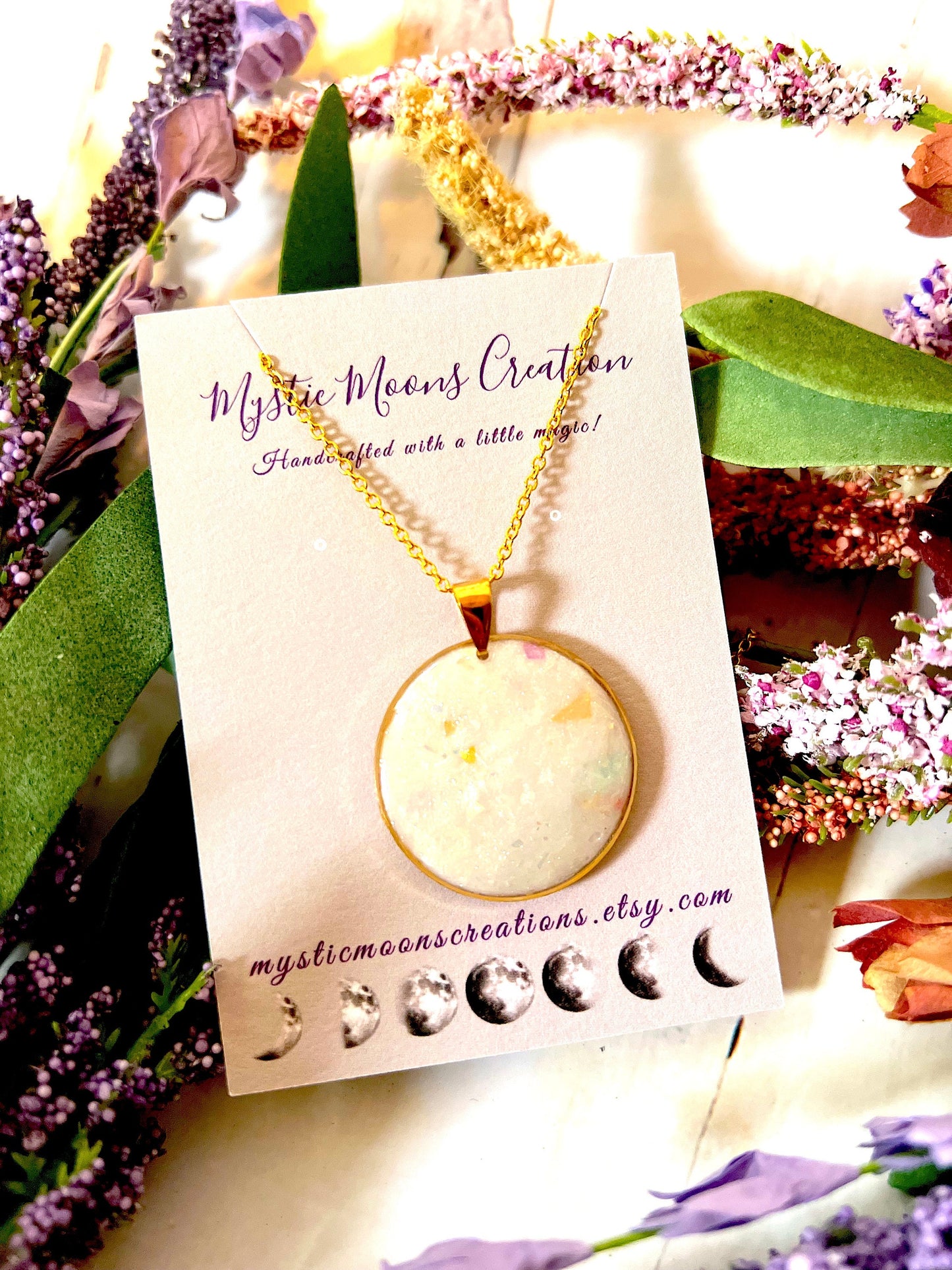 Handmade Large Faux Opal Round Dangling Stud Earrings and/or Neckless
